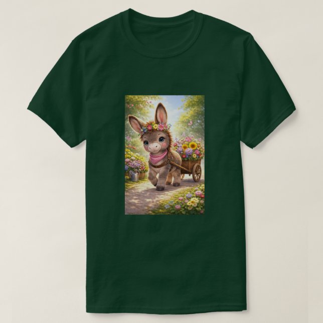 Blommande åsna t shirt (Design framsida)