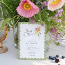 Blommande Baby i Knopp Baby Shower