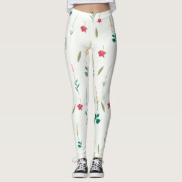 Blommande Blommigt i Vår Leggings