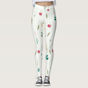 Blommande Blommigt i Vår Leggings