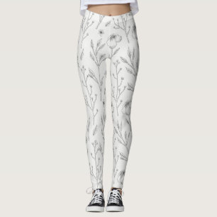 Blommande Blommigt i Vår Leggings