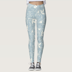 Blommande Blommigt i Vår Leggings
