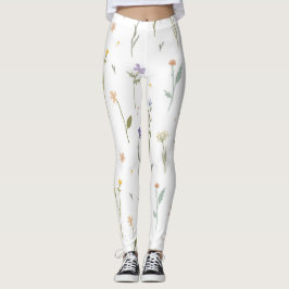 Blommande Blommigt i Vår Leggings