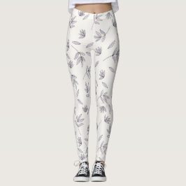 Blommande Blommigt i Vår Leggings