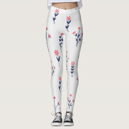 Blommande Blommigt i Vår Leggings