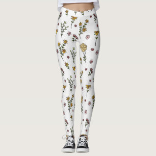 Blommande Blommigt i Vår Leggings