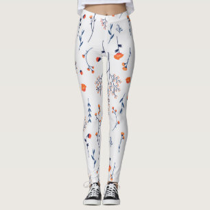 Blommande Blommigt i Vår Leggings