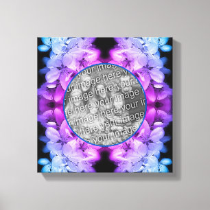Blommande blommor i toner Skapa din egen bild