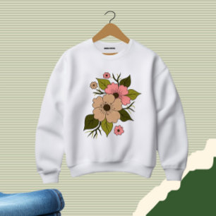 Blommande blomning t shirt