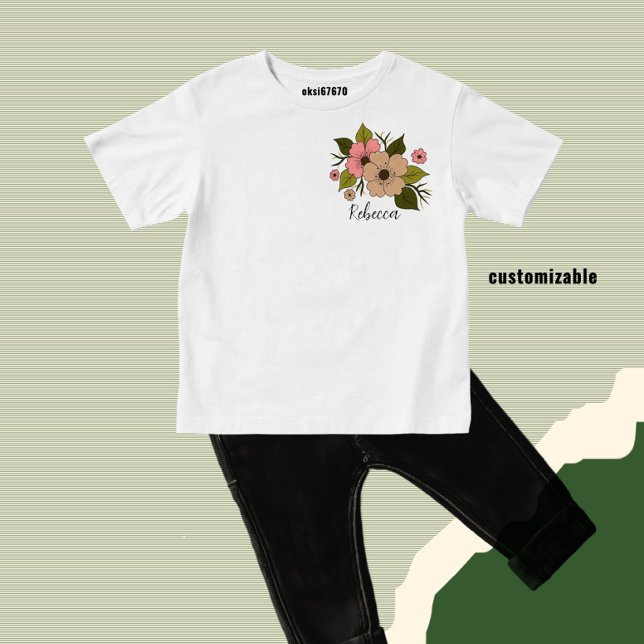 Blommande blomster t shirt (Skapare uppladdad)