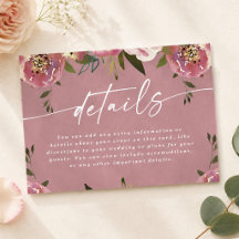 Blommande Chic Vildros Rosa Bröllopsdetaljer