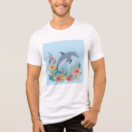 Blommande delfin t shirt