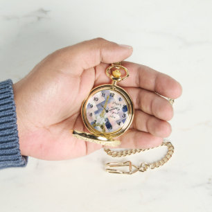 Blommande Eiffeltornet Paris är Alltid En Bra Tank Armbandsur