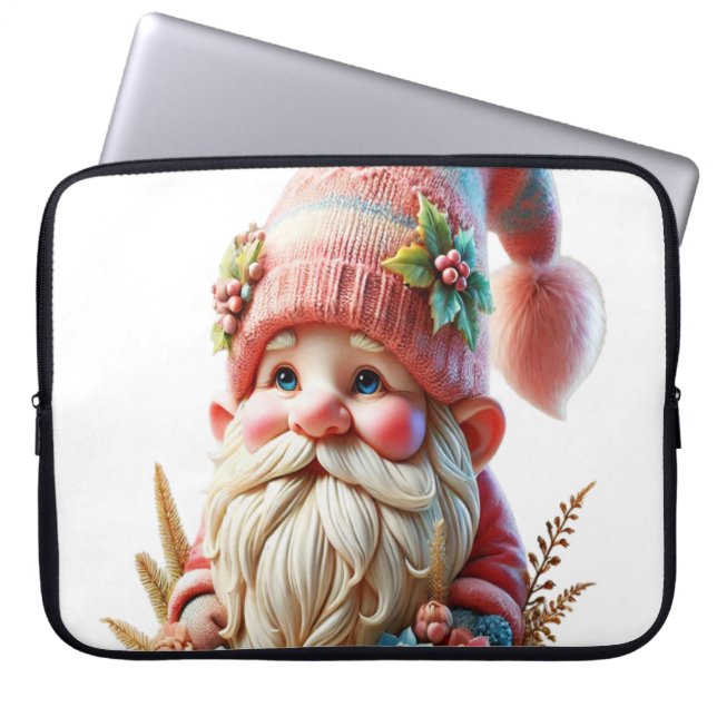 Blommande gnome  laptop fodral (Framsidan)