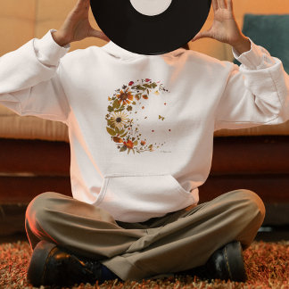 Blommande halvmåne l Pressad blomsterkonst T Shirt