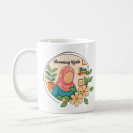 Blommande Hijabi-mugg Kaffemugg