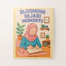 Blommande Hijabi Ögonblick Pussel