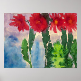 Blommande kaktusar | Emil Nolde | Poster