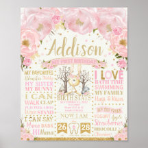 Blommande Kanin 1-årsjubileum Milstolpar Födelse S