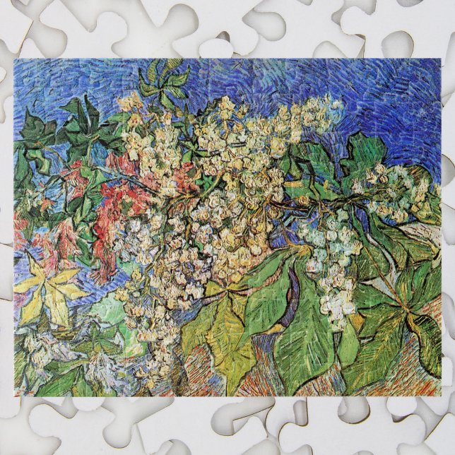 Blommande kastanjegrenar av Vincent van Gogh Pussel (Skapare uppladdad)