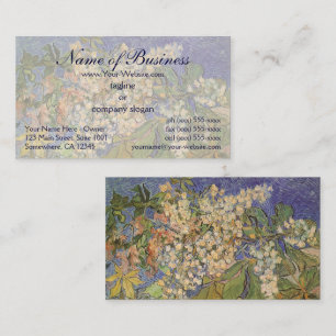 Blommande kastanjegrenar av Vincent van Gogh Visitkort