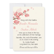 Blommande Körsbärsblommor Vita & Rosa Bröllop