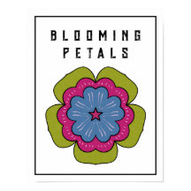 Blommande kronblad blommig grafik