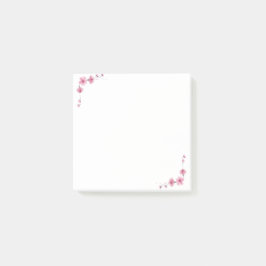 Blommande kronblad post-it block