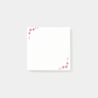 Blommande kronblad post-it block
