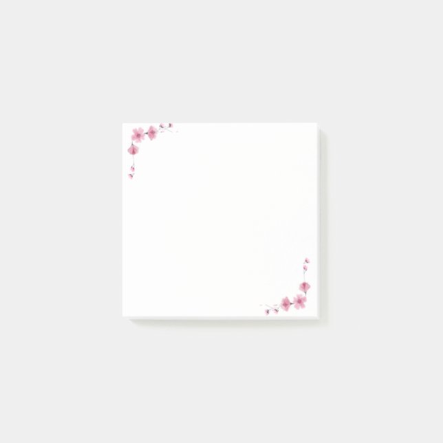 Blommande kronblad post-it block (Framsida)