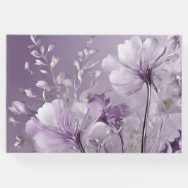 Blommande lila blommor AI-konst Gästböcker