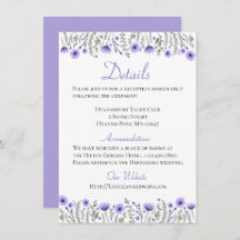 Blommande lila blommor Detaljer Anvisningar Bröllo