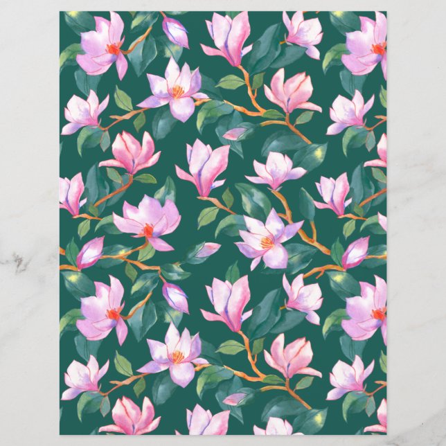 Blommande magnolia (Framsida)