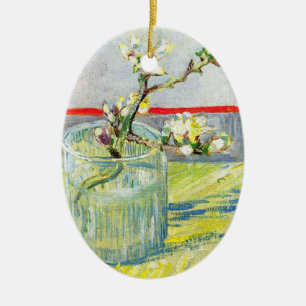 Blommande mandelgren av Vincent van Gogh Julgransprydnad Keramik