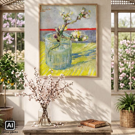 Blommande mandelgren av Vincent van Gogh Poster