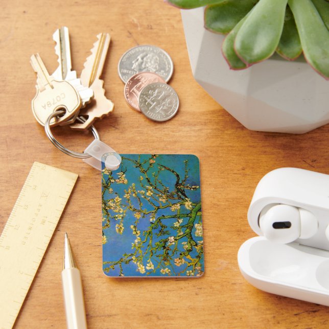 Blommande mandelträd av Vincent van Gogh Nyckelring (Skrivbord)