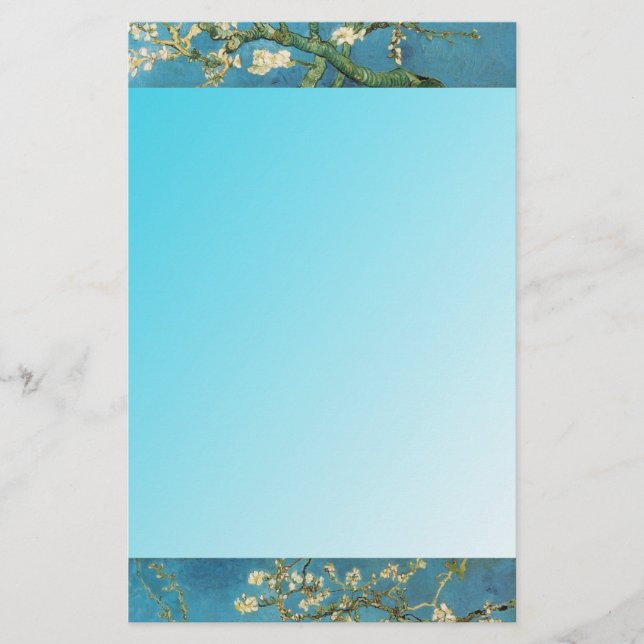 blommande mandelträd, Van Gogh Brevpapper (Framsida)