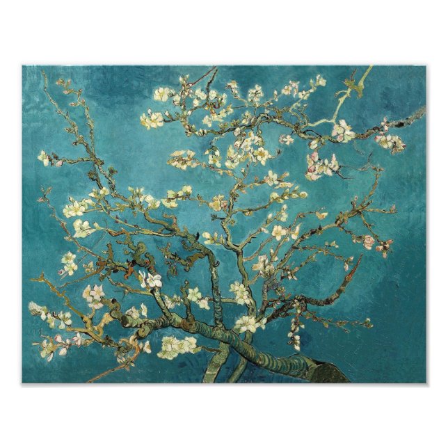 Blommande mandelträd - Van Gogh Fototryck (Framsidan)