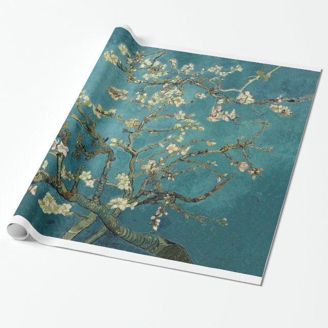 Blommande mandelträd - Van Gogh Presentpapper (Utrullad)