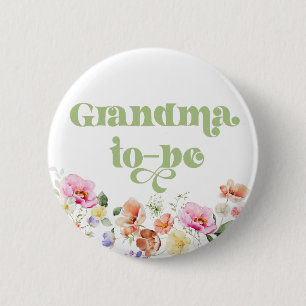 Blommande mormor på väg knapp