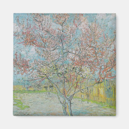 Blommande persikoträd magnet