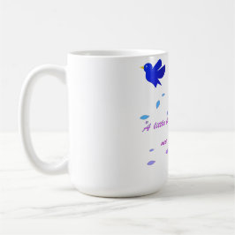 Blommande positivitet färgrik blomster-citat mugg