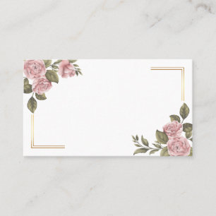 Blommande Rosa Pion Blomma Sommar Bröllopsfest Placeringskort