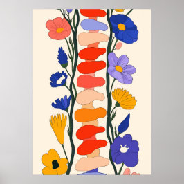 Blommande ryggrad poster
