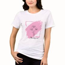 Blommande själ - minimalistisk blomlinjekonst blom