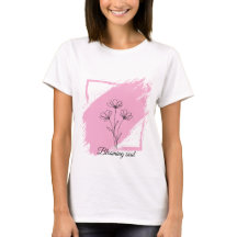 Blommande själ - minimalistisk blomlinjekonst blom