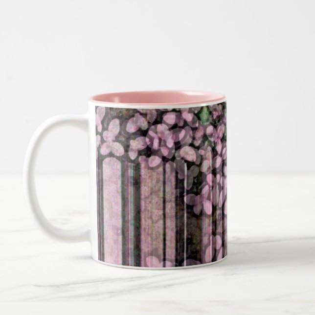 Blommande skogar Två-Tonad mugg (Vänster)