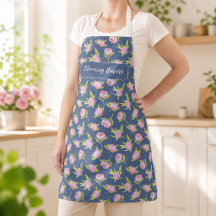 Blommande smaker. Tryckt apron