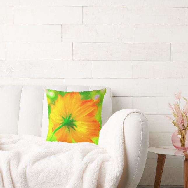 Blommande solskens kastkudde kudde (Soffa)