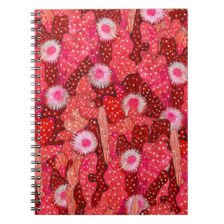 Blommande suckulentfält anteckningsbok